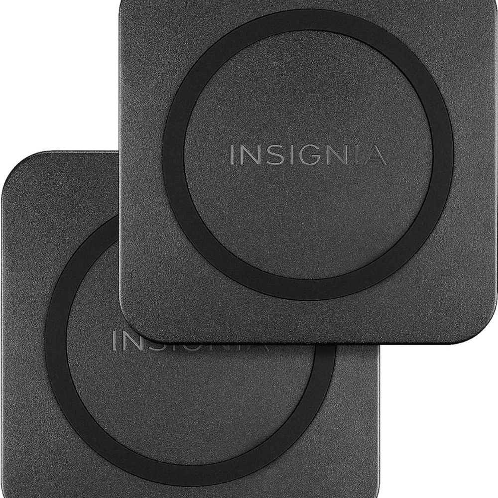 Insignia - 10 W Qi Certified Wireless Charging Pad for Android/iPhone (2 Pack)